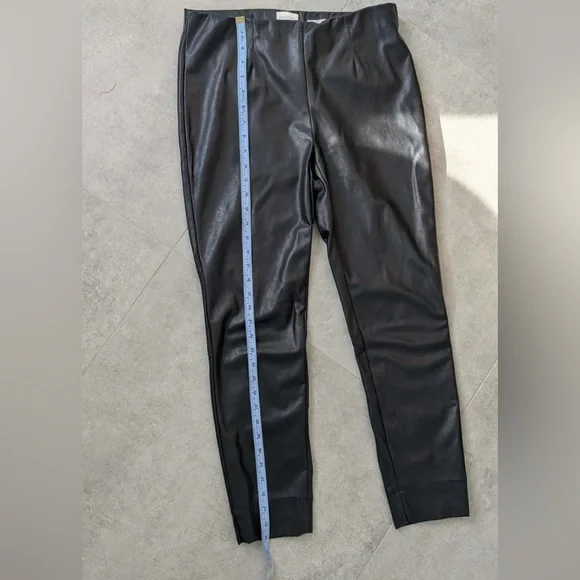 Seductive Sabrina Faux Leather 7/8 Pants Black EU 40 - Picture 7 of 11